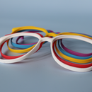 Eyewear in white, yellow, red, blue and purple | © EOS