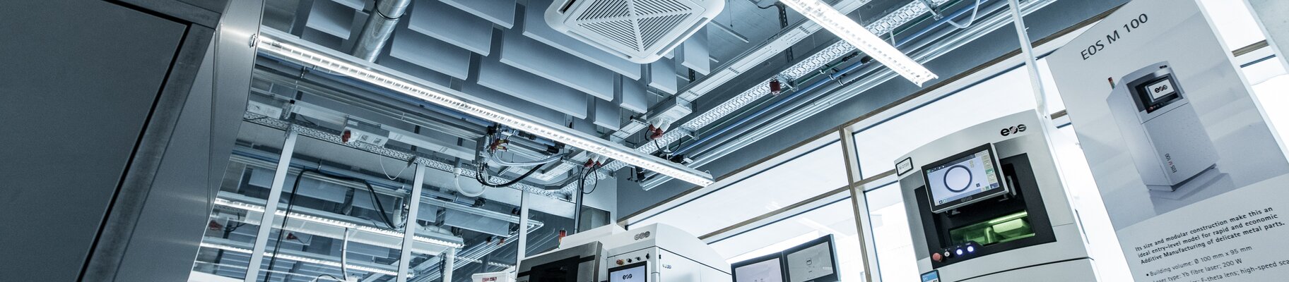 EOS machines in a production area