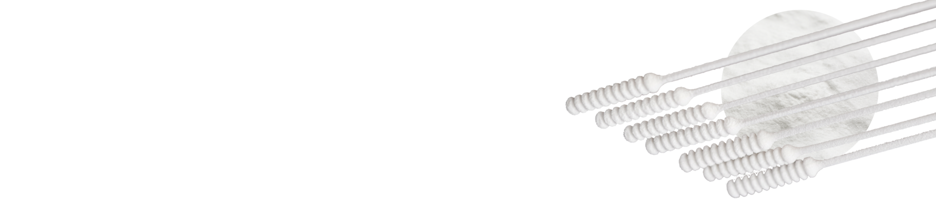 © EOS Banner visuell mit Nasenabstrichen und Polymerpulver | © EOS